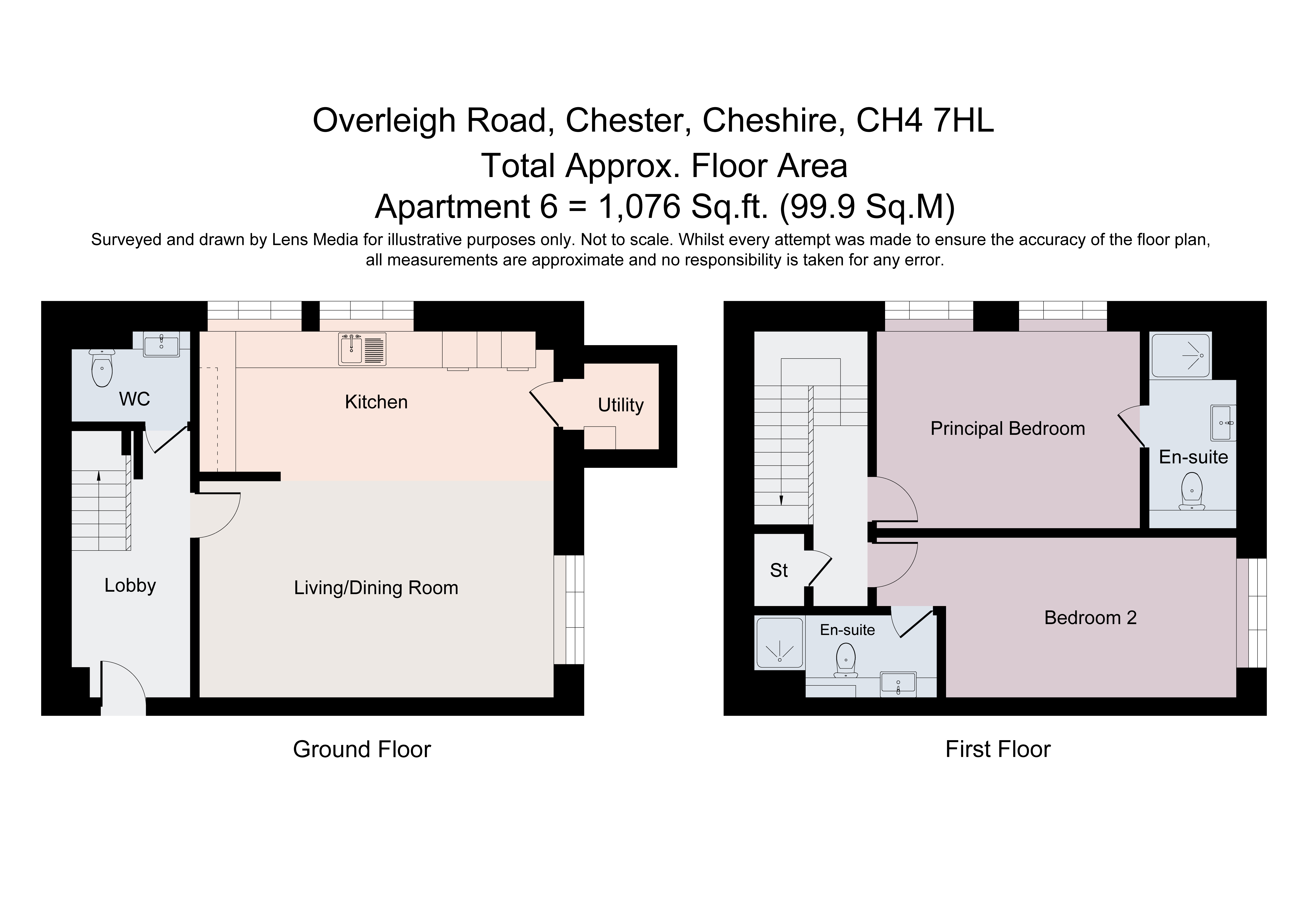 Apartment 6, 2, Overleigh Road, Cheshire floorplan