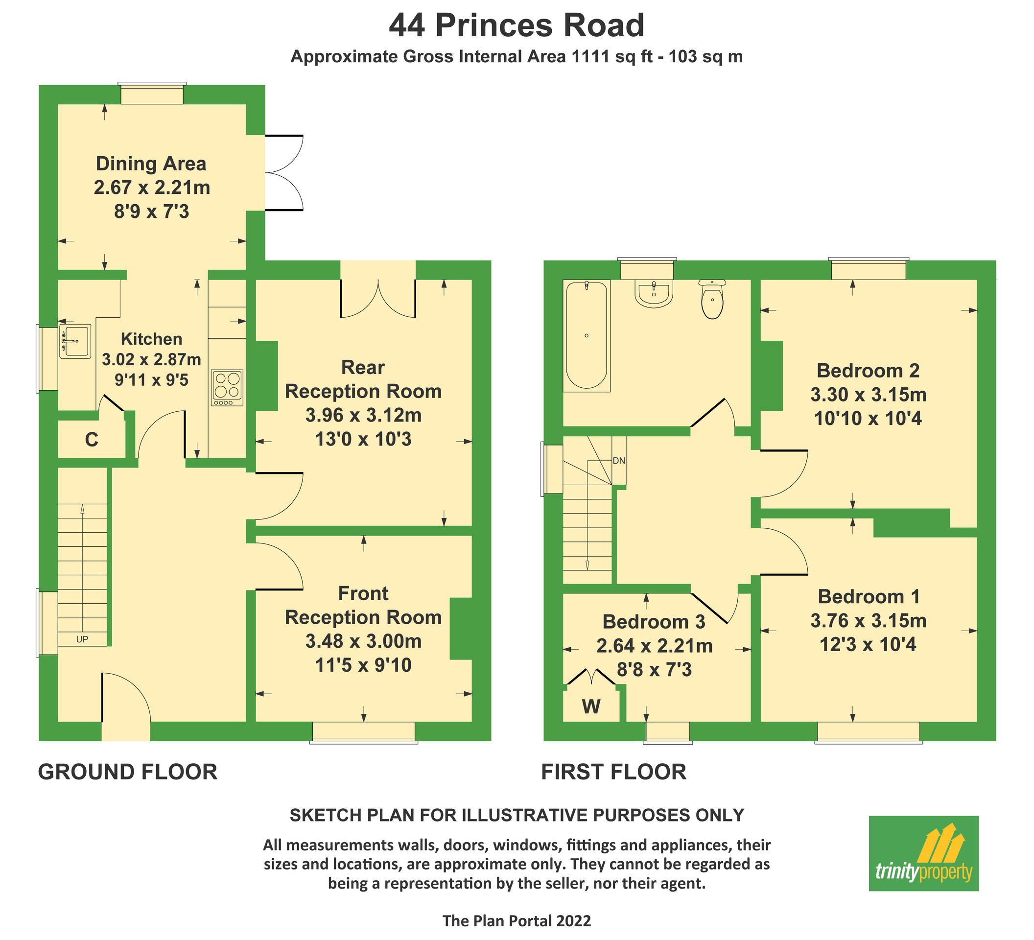 44 Princes Road, Stourbridge floorplan