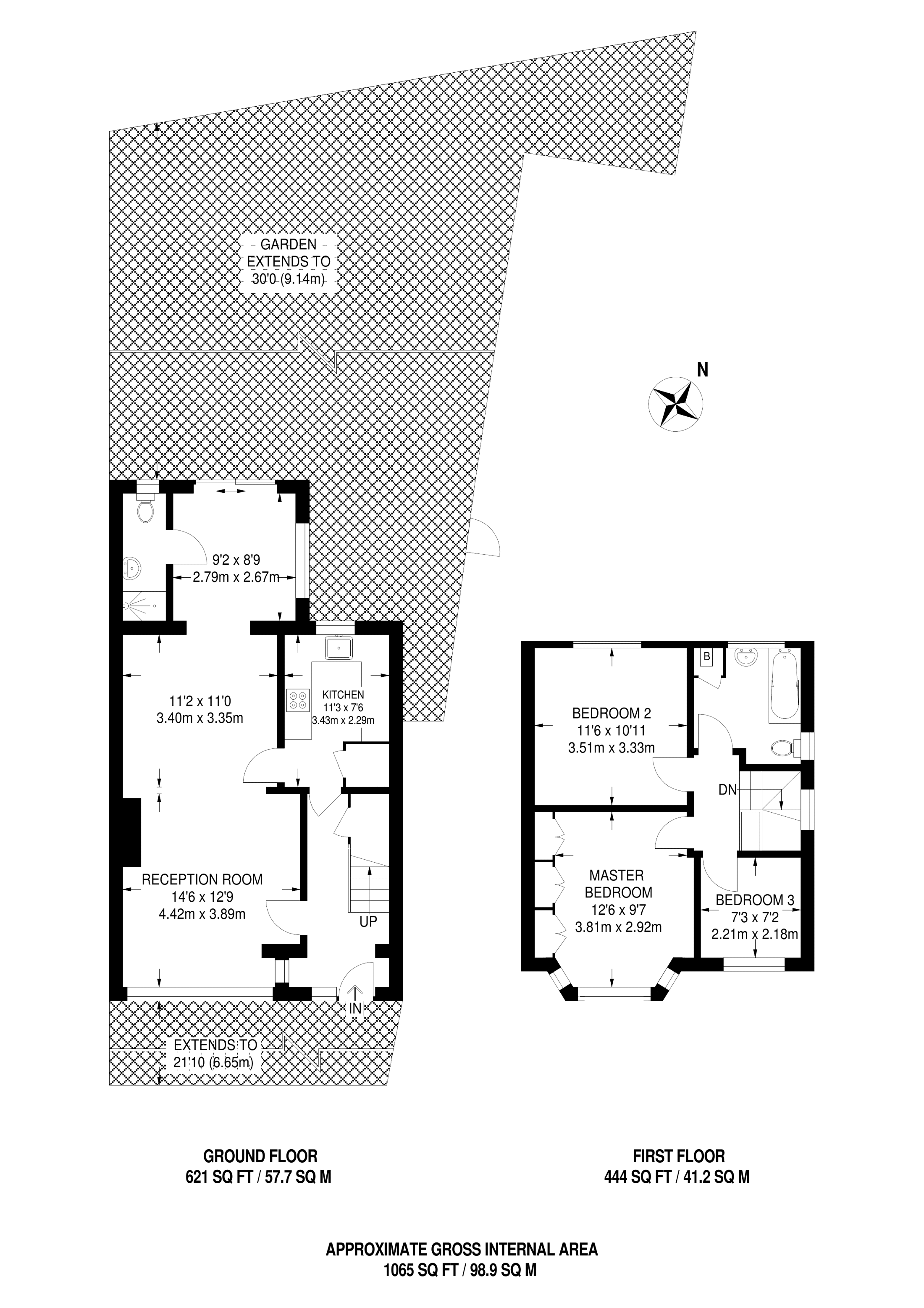 3 Bedrooms  to rent in Buckingham Close, Hampton TW12