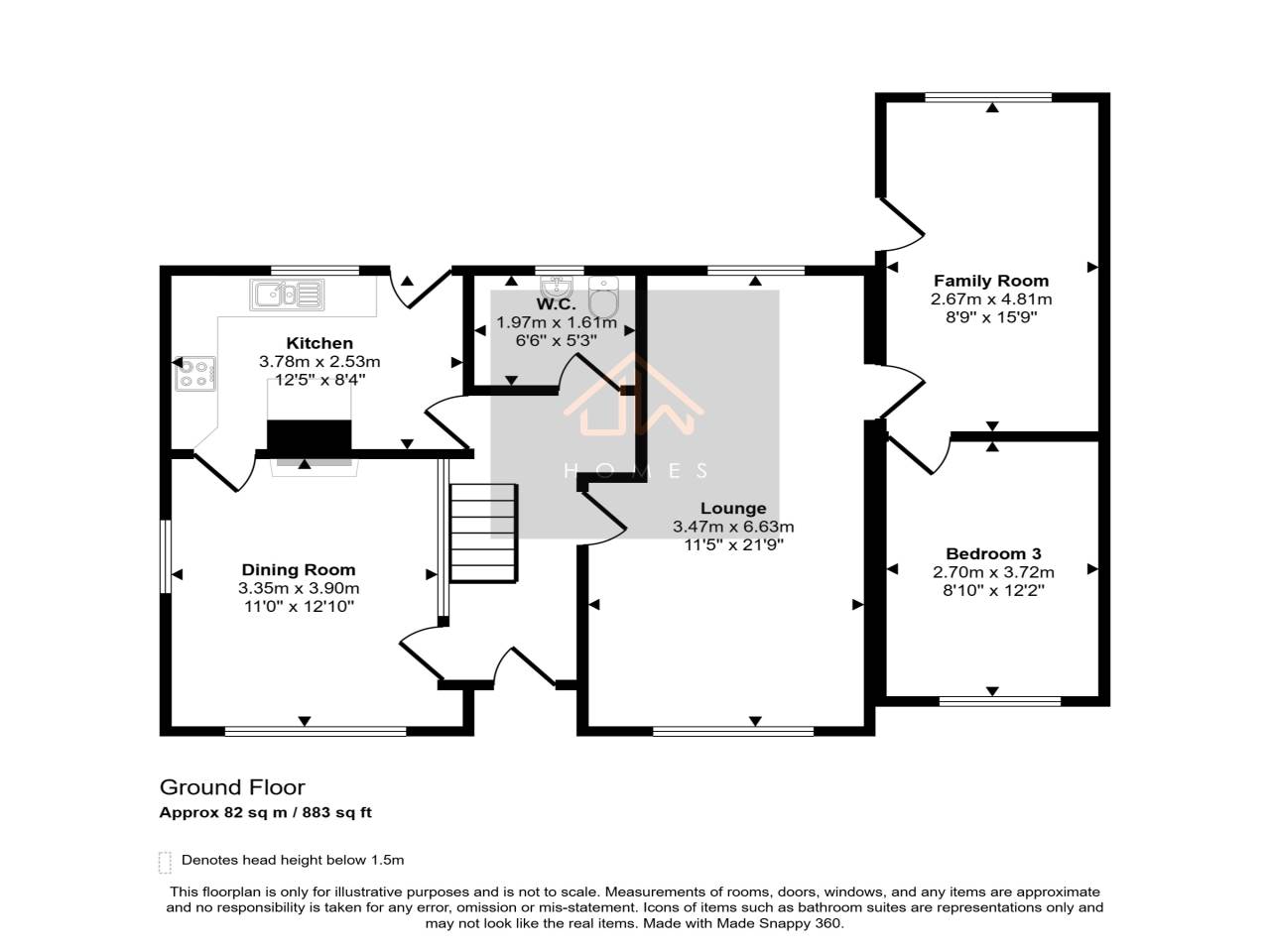 Heol Pwll-y-Pant, Energlyn Caerphilly floorplan