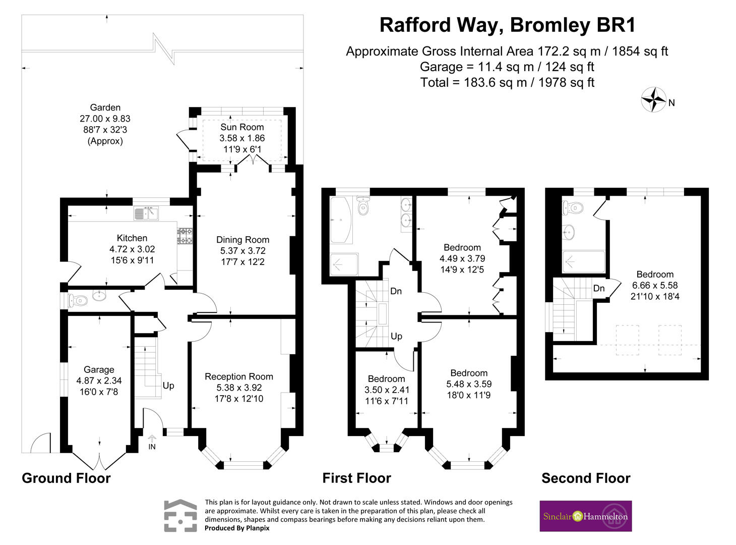 25, Rafford Way, Bromley floorplan