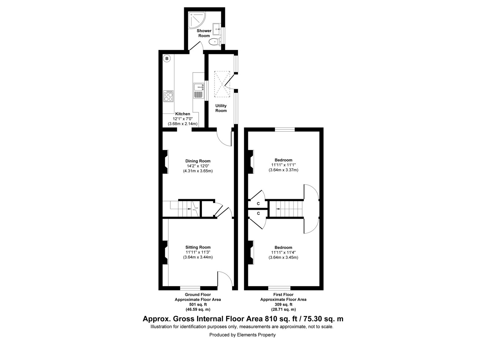 Peace Cottages,2, Western Road, Crowborough floorplan