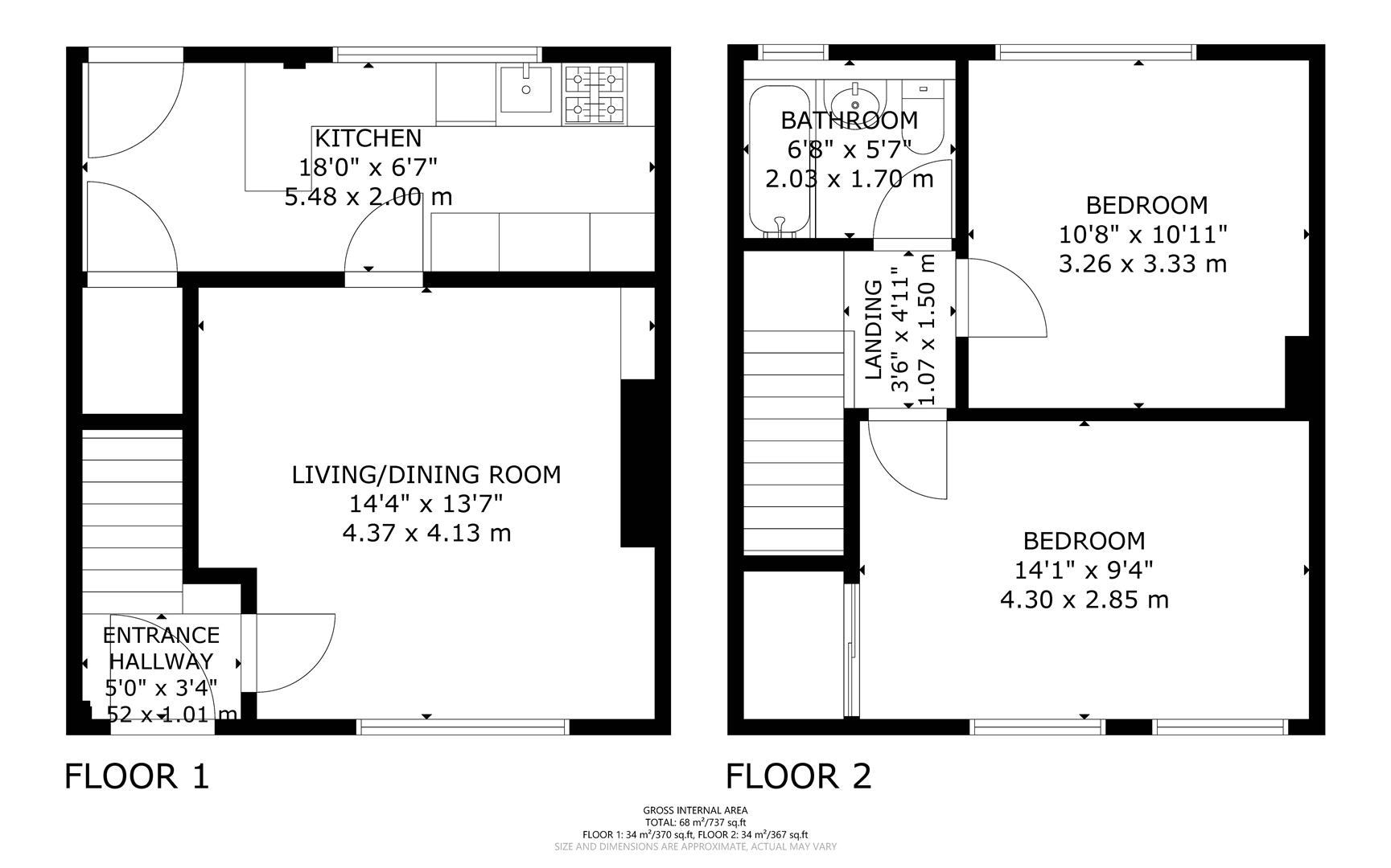 1, Park Way, Glasgow floorplan