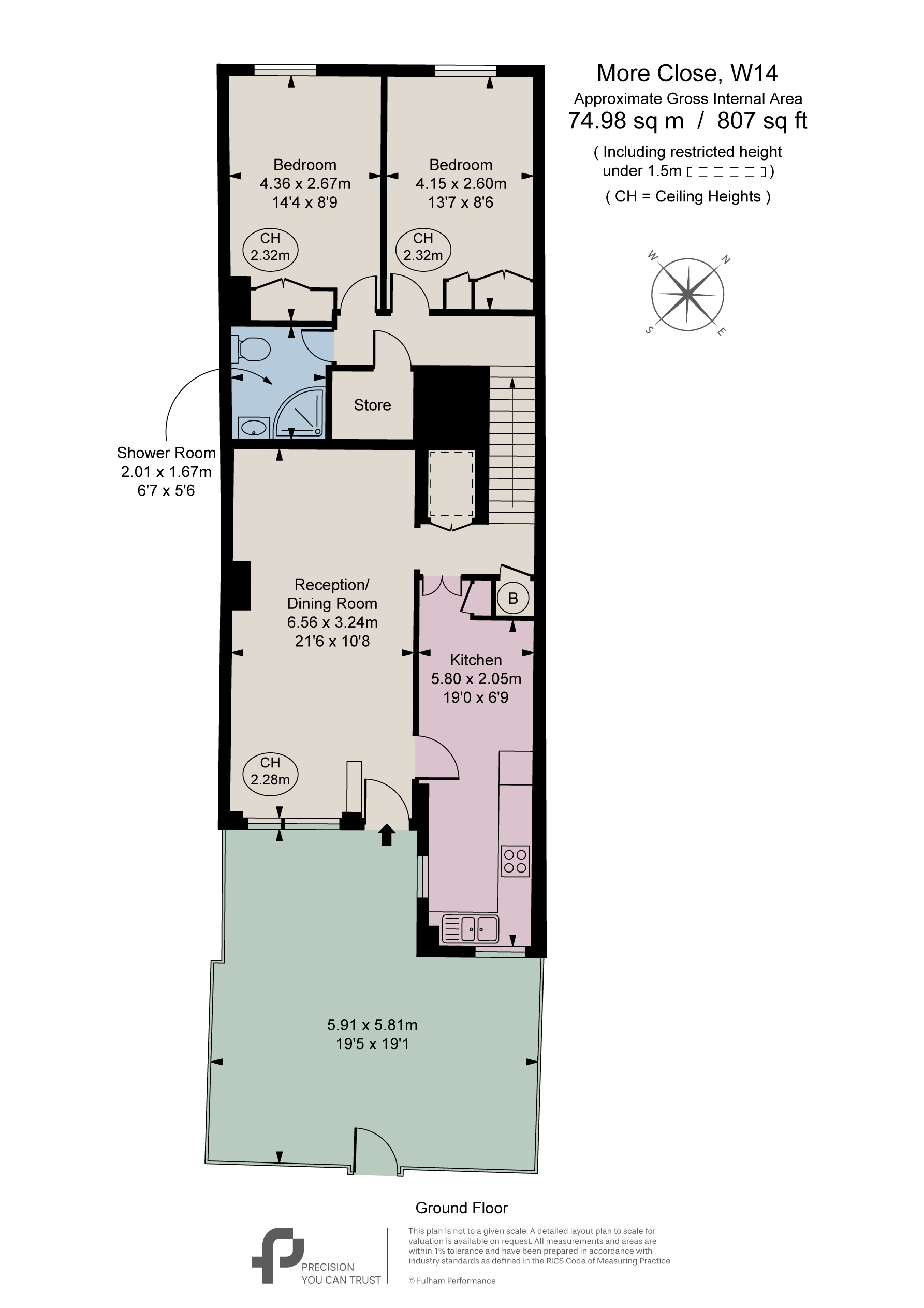 11, More Close, London floorplan