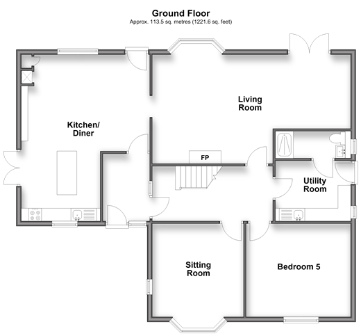 Loxwood Avenue, Worthing floorplan
