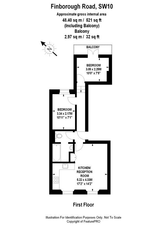 2 Bedrooms Flat for sale in Finborough Road, Chelsea, London SW10