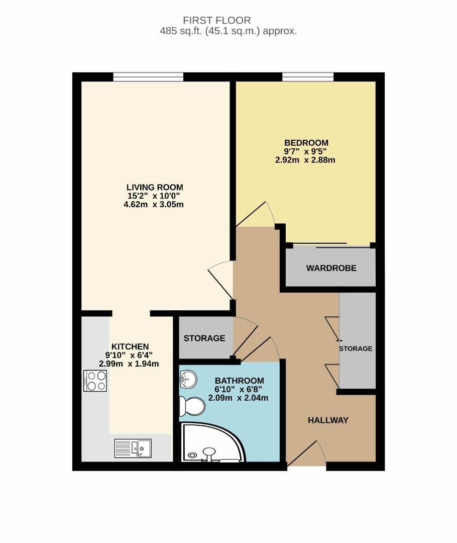 Flat 24, Parkfield Court, 38-40 Barlow Moor Road, Didsbury floorplan