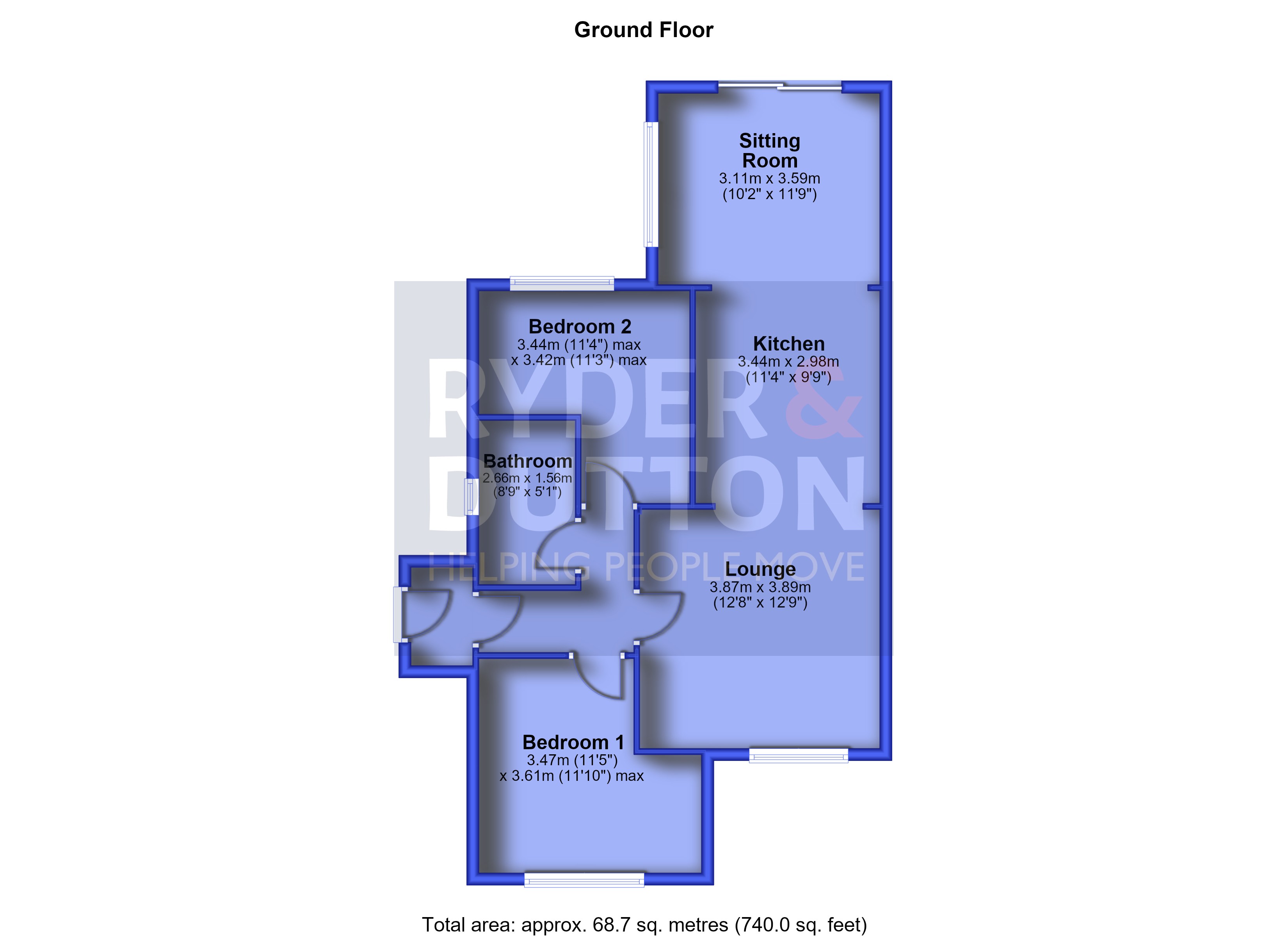 20, Longfield Park, Oldham floorplan