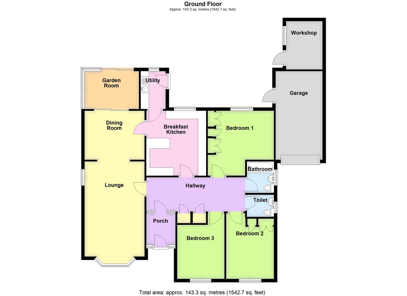12, Manor Close, Boston floorplan