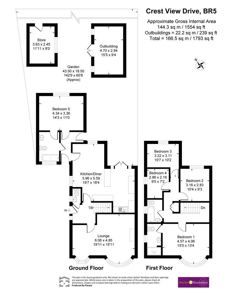 14, Crest View Drive, Orpington floorplan