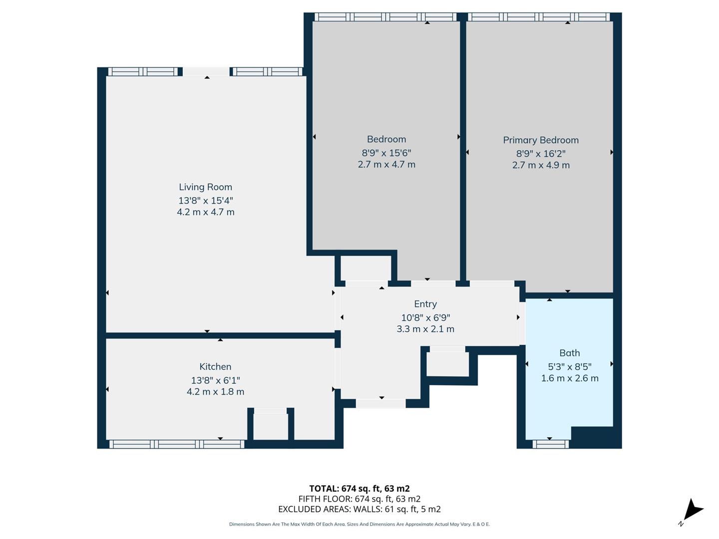 64, Trinity Gardens, London floorplan