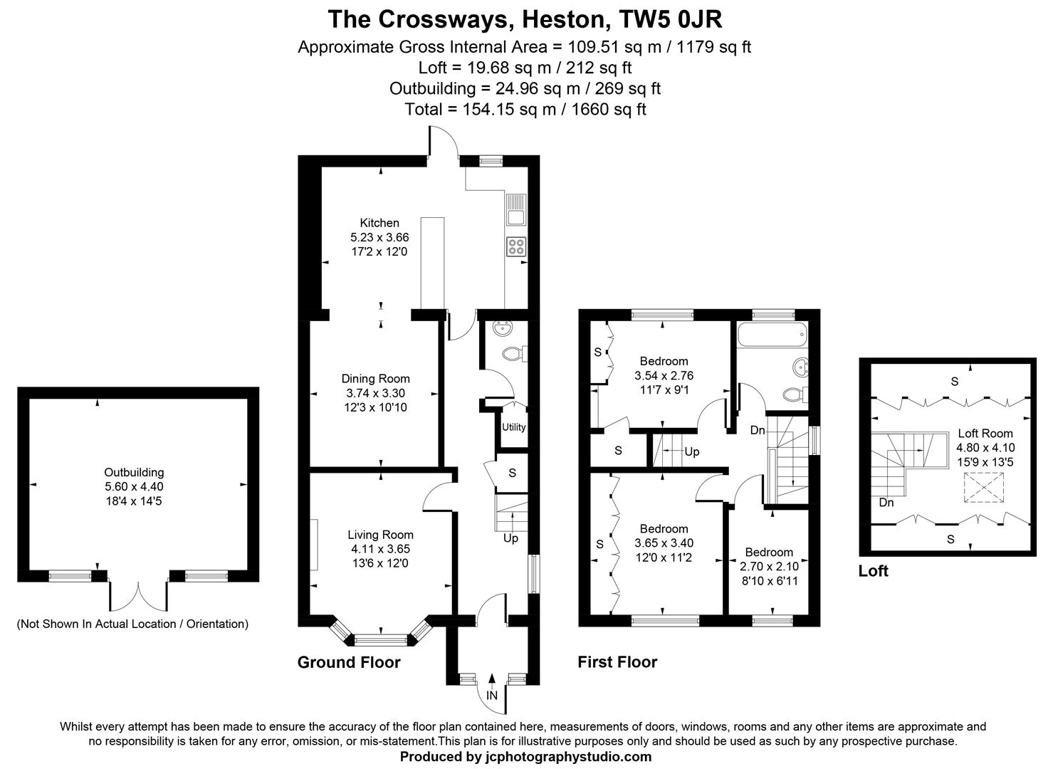 108, The Crossways, Hounslow floorplan