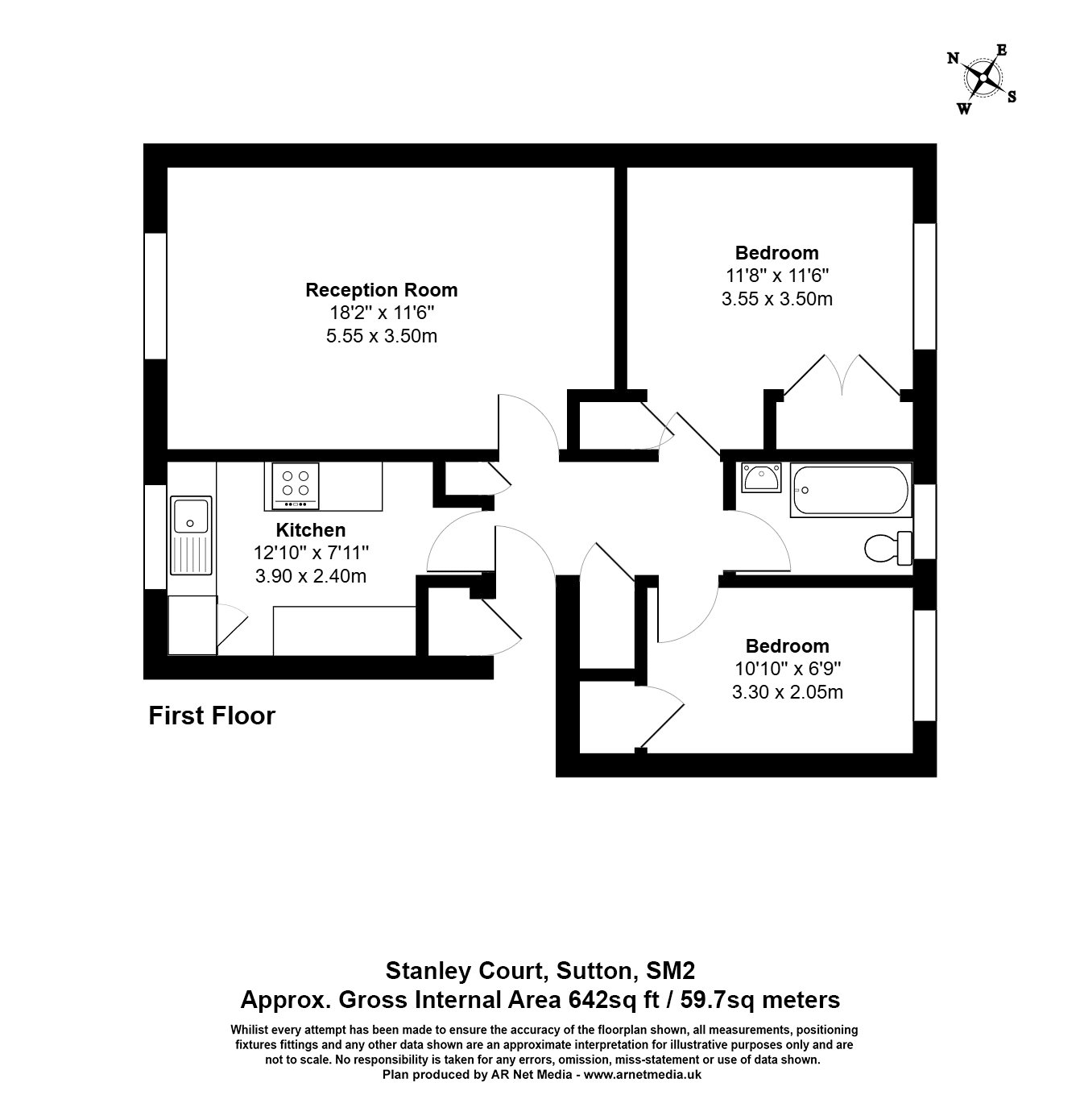 Worcester Road, Sutton floorplan