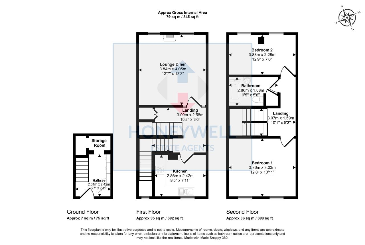 10, Goose Lane Cottages, Chipping floorplan