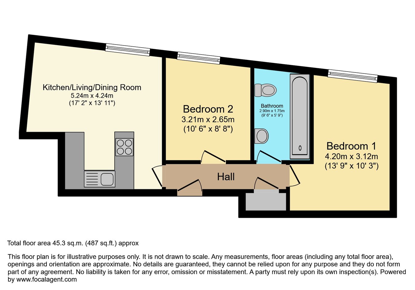 806 Marsden House, Marsden Road, Bolton floorplan