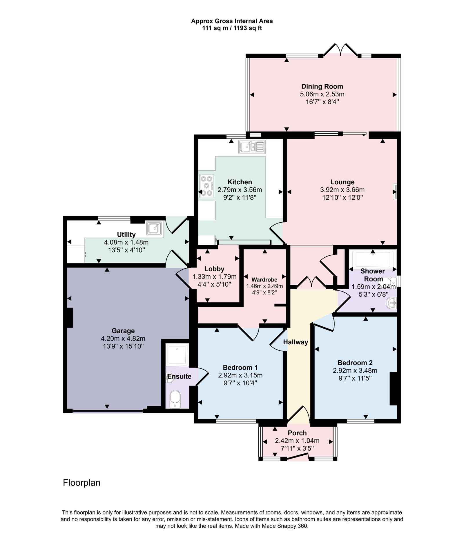 12, The Grove, Plymouth floorplan