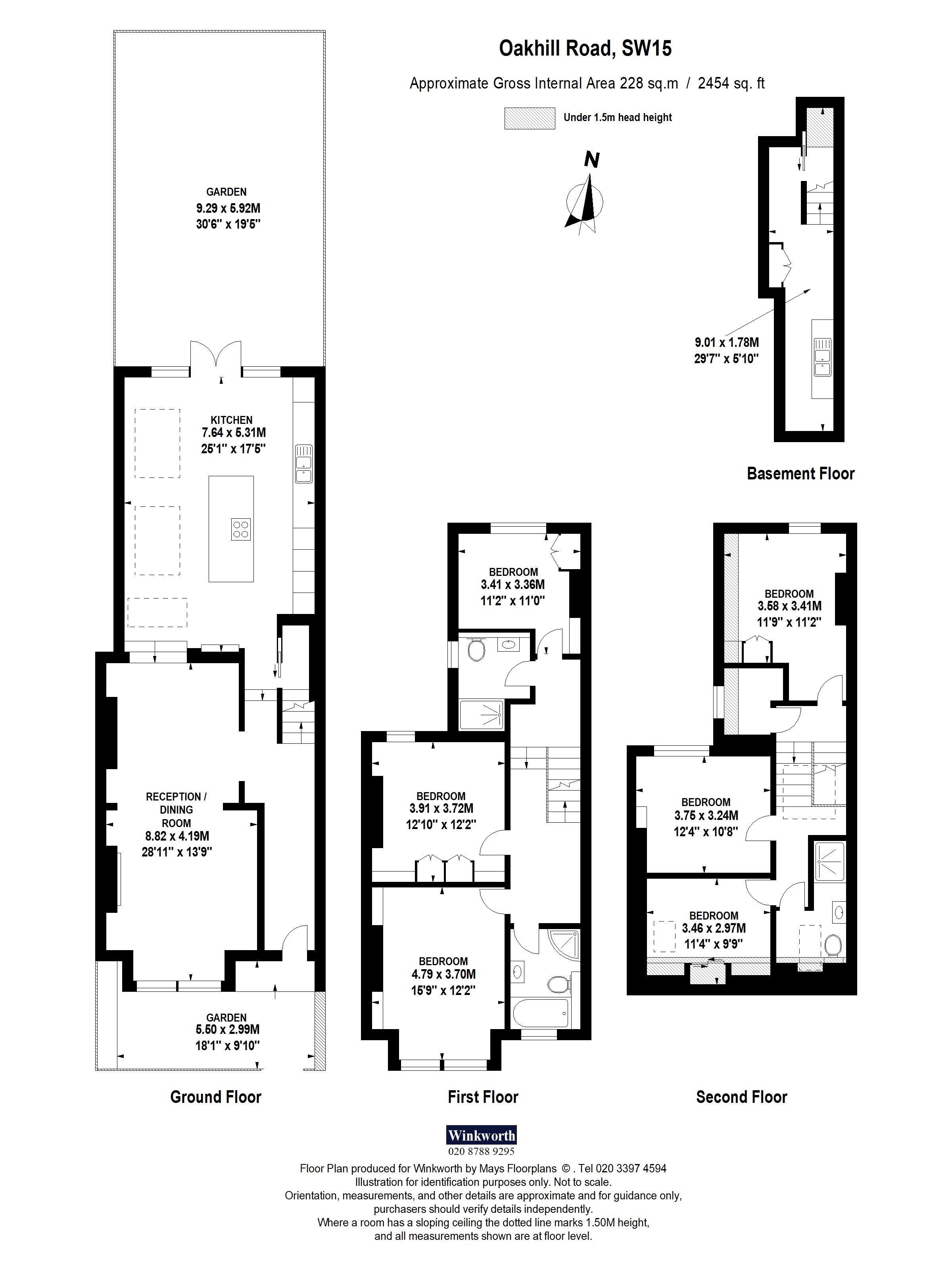 67, Oakhill Road, London floorplan