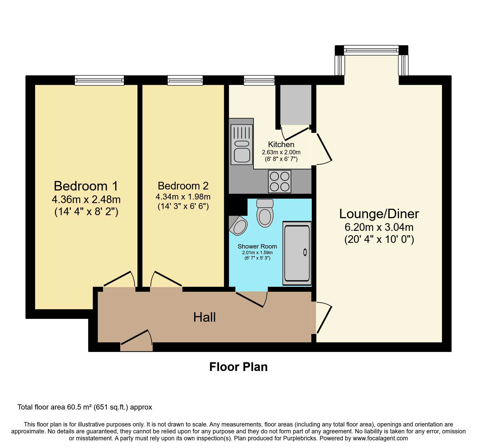 Flat 24/Stephenson Court, Wordsworth Avenue, Cardiff floorplan