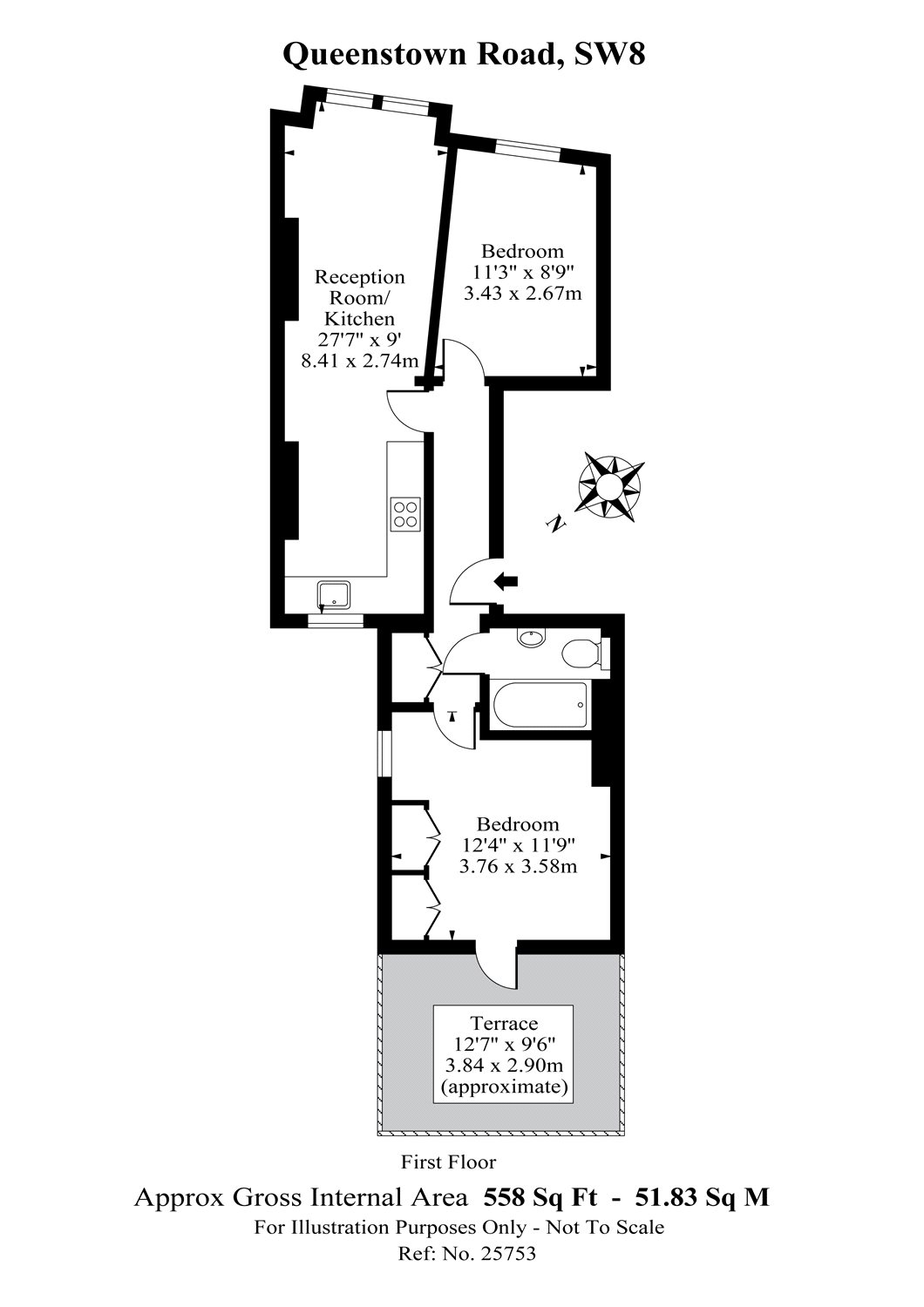 2 Bedrooms Flat to rent in Queenstown Road, Battersea, London SW8