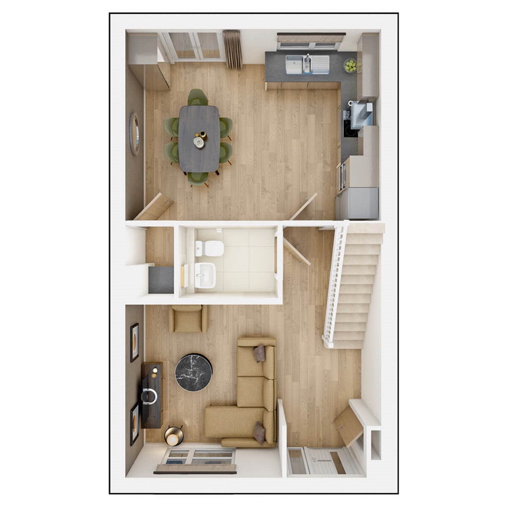 The Eynsford - Plot 16, Capstone Oaks, North Dane Way, Lordswood, Chatham floorplan