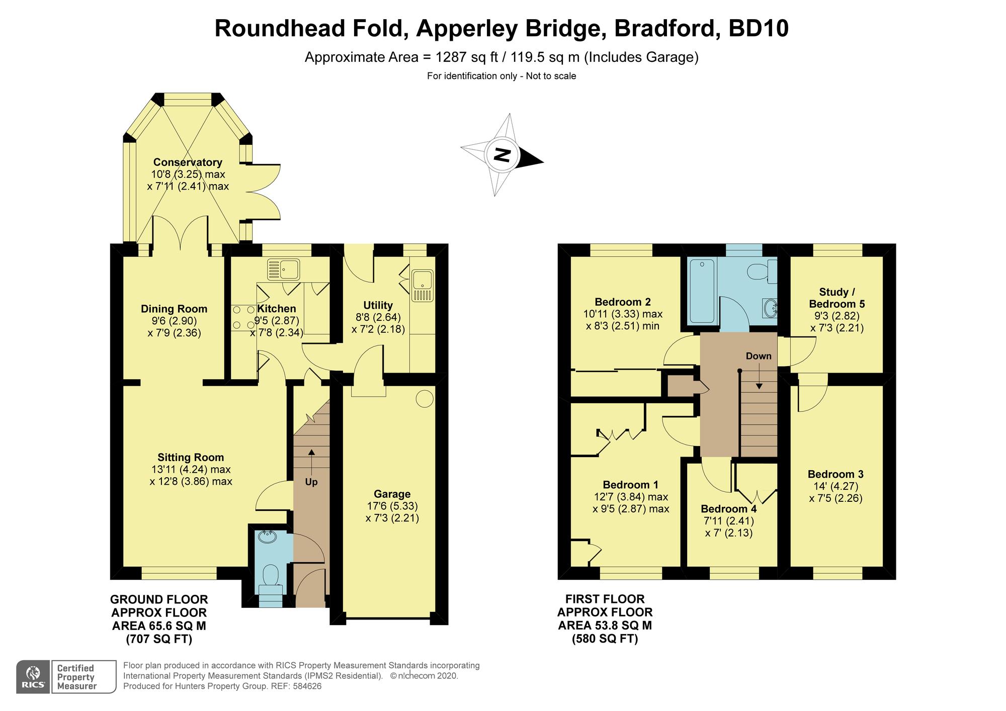 4 bed detached house for sale in Roundhead Fold, Apperley Bridge
