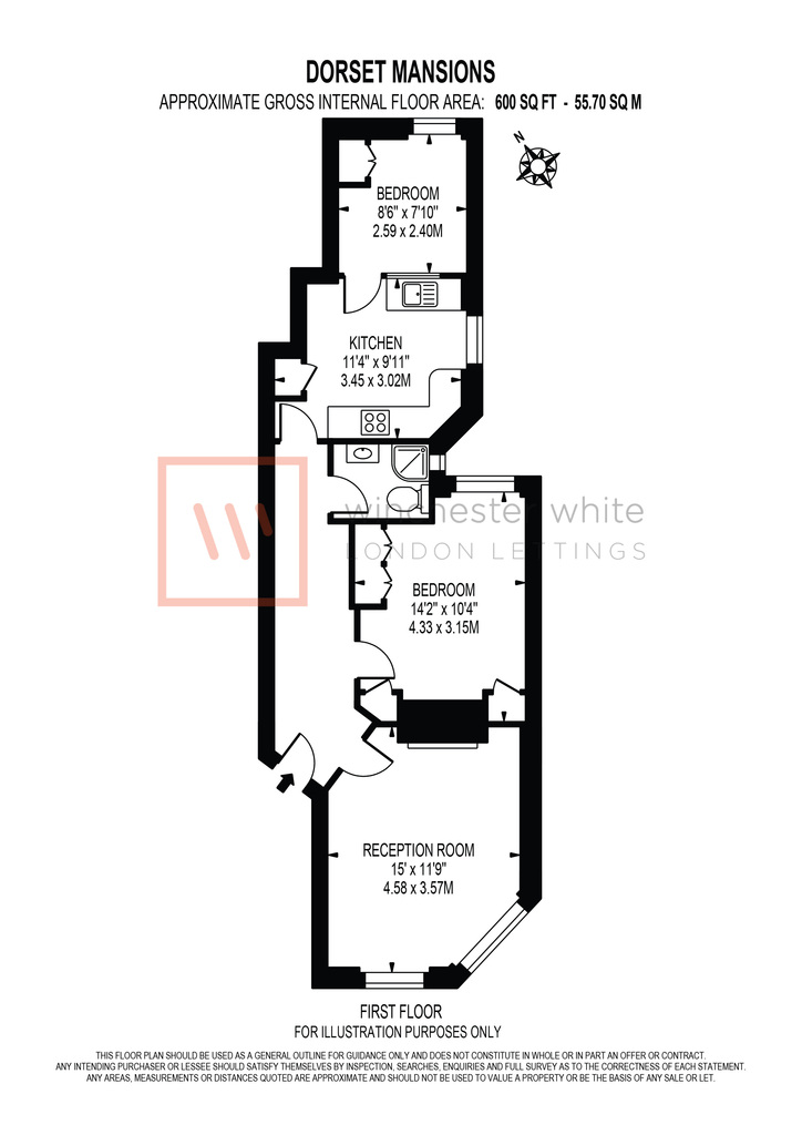 18 Dorset Mansions, Lillie Road, London floorplan