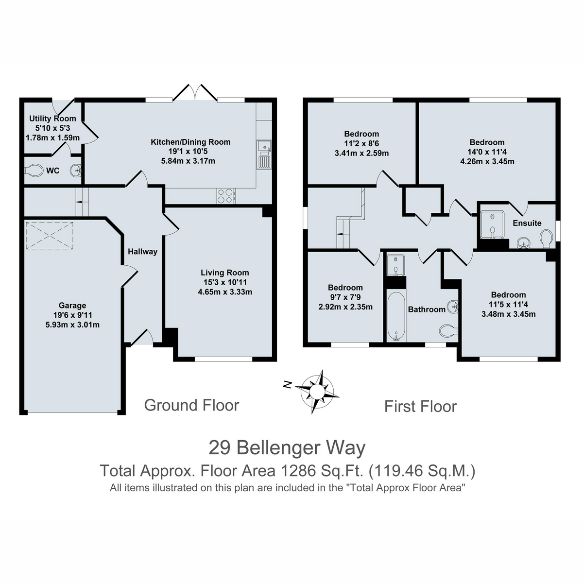 29, Bellenger Way, Brize Meadow floorplan