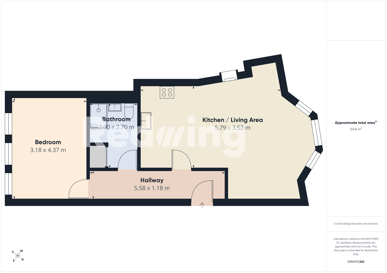 Flat 5, Queens Hotel Court, 54, Promenade, Merseyside floorplan