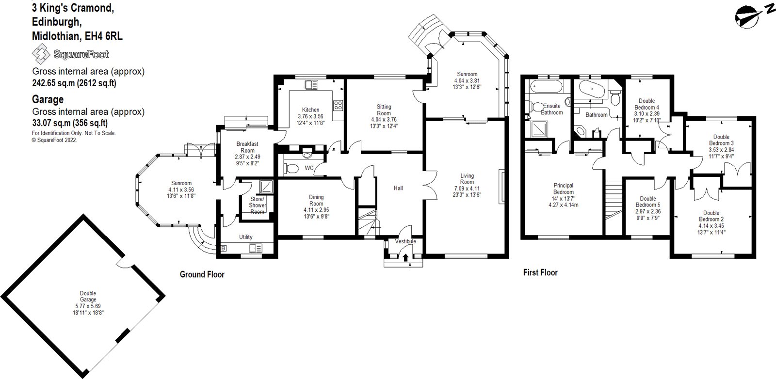 3 King's Cramond, Edinburgh EH4, 5 bedroom detached house for sale