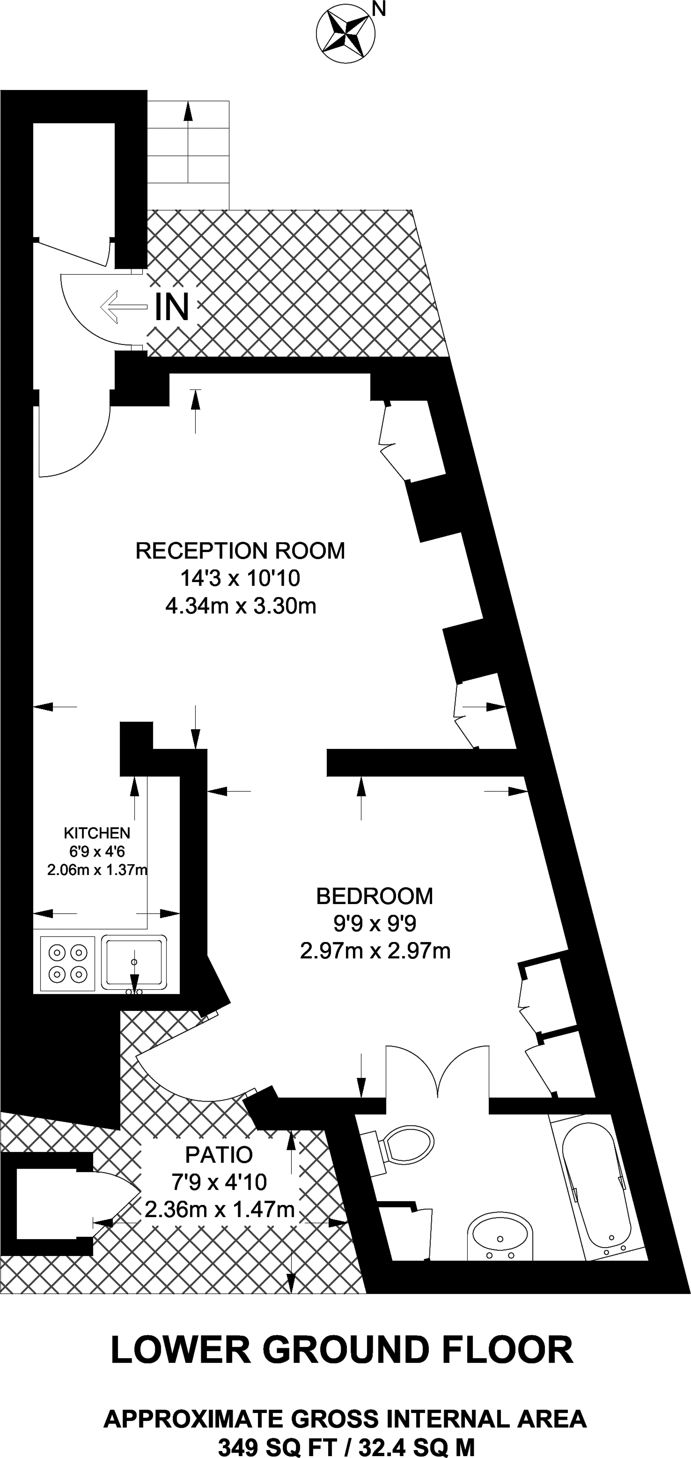 1 Bedrooms Flat to rent in Keystone Crescent, King's Cross N1