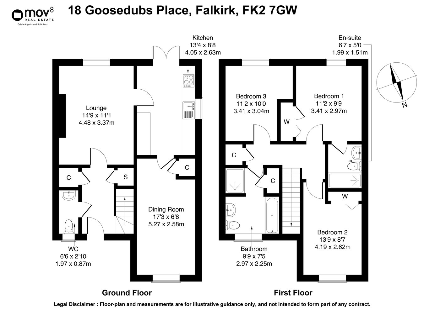 18, Goosedubs Place, Falkirk floorplan
