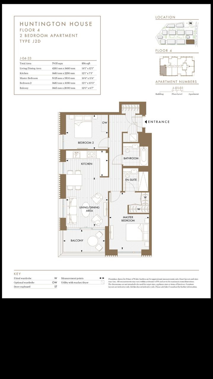Apartment 33a Huntington House,, 11 Palmer Road, London floorplan
