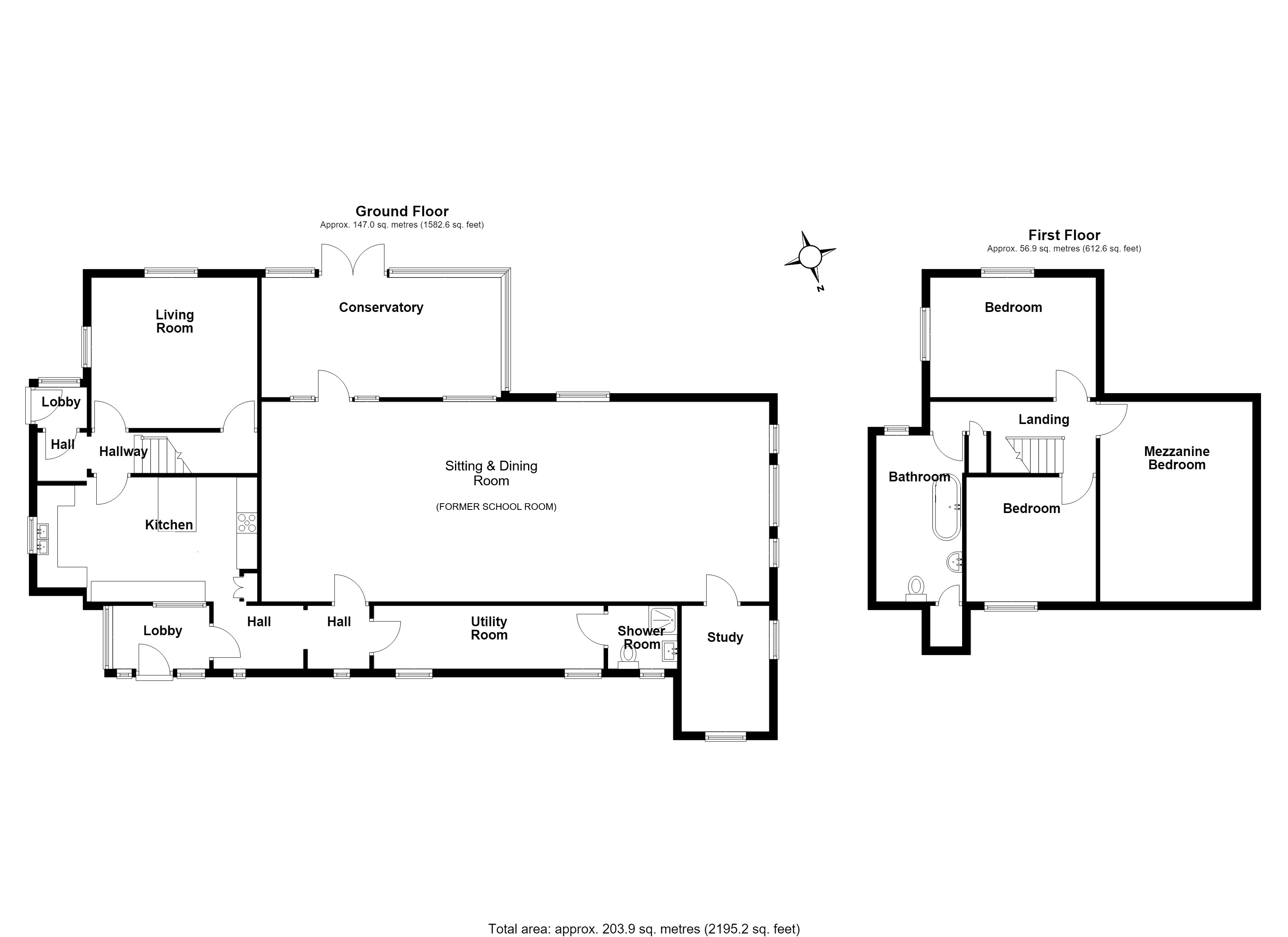 The Old School House , Ipswich Road, Gosbeck, Ipswich, Suffolk, IP6 floorplan