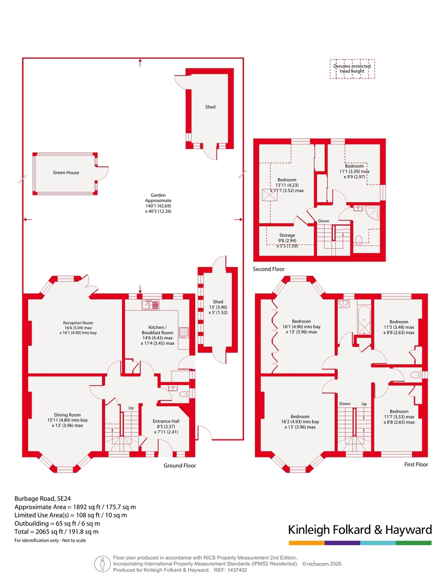 52, Burbage Road, London floorplan