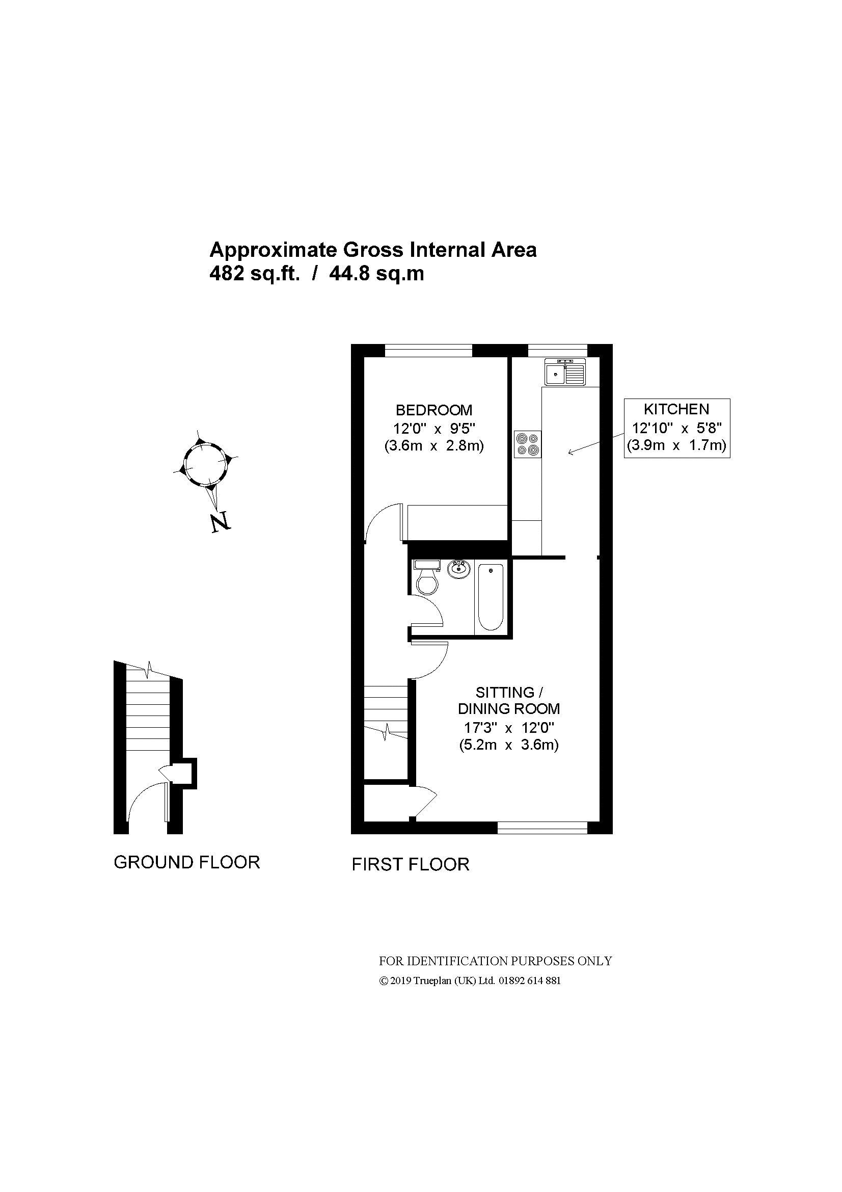 1 Bedrooms Maisonette for sale in Goosegreen Close, Horsham, West Sussex RH12