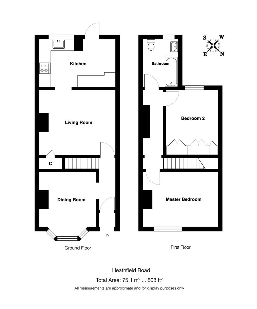 Heathfield Road, Sundridge Park, Bromley BR1, 2 bedroom terraced house