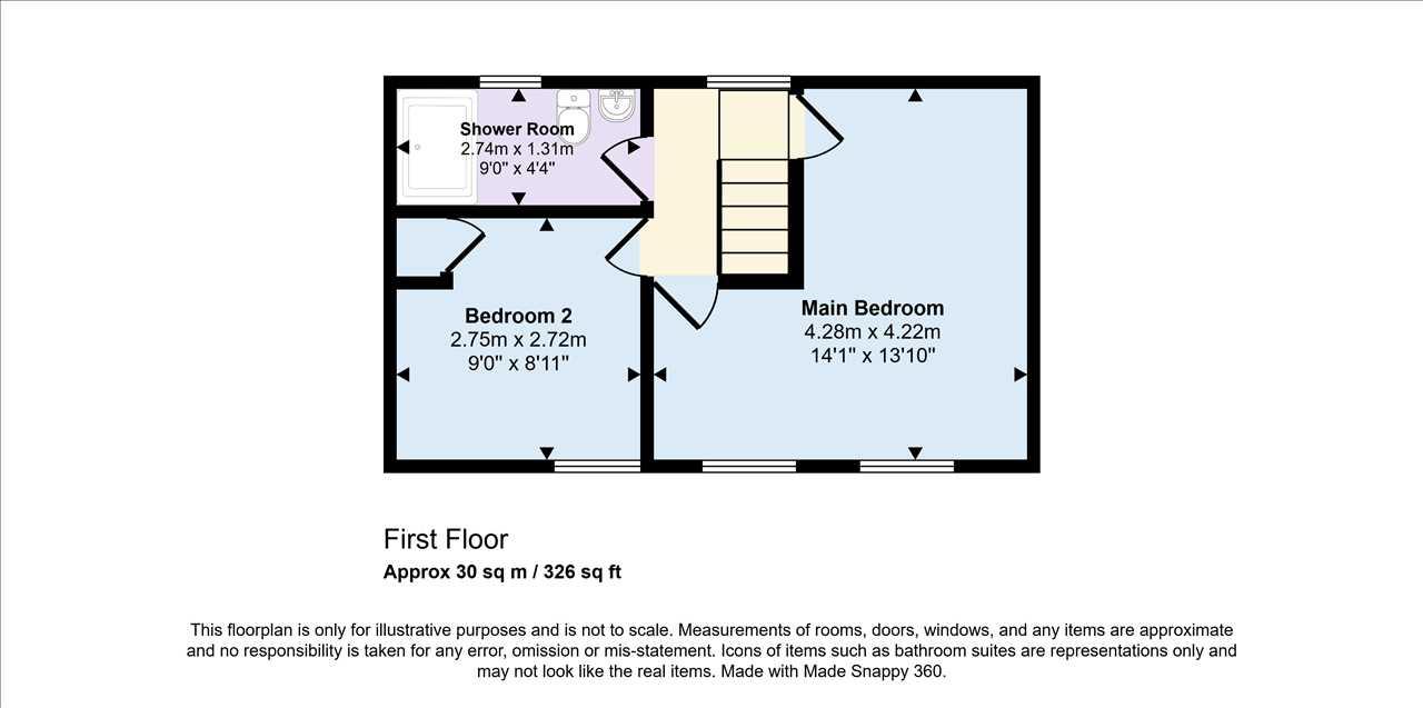 17, Glamorgan Terrace, Tonypandy floorplan