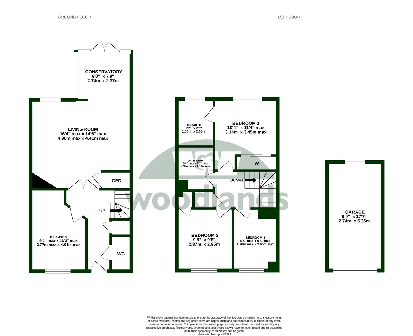 Springfield Park, North Parade, Horsham RH12, 3 bedroom terraced house