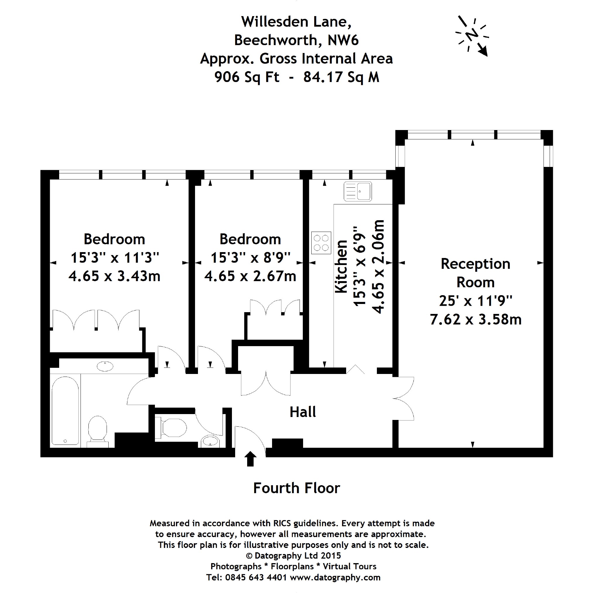 2 Bedrooms Flat to rent in Willesden Lane, Brondesbury Park, London NW6