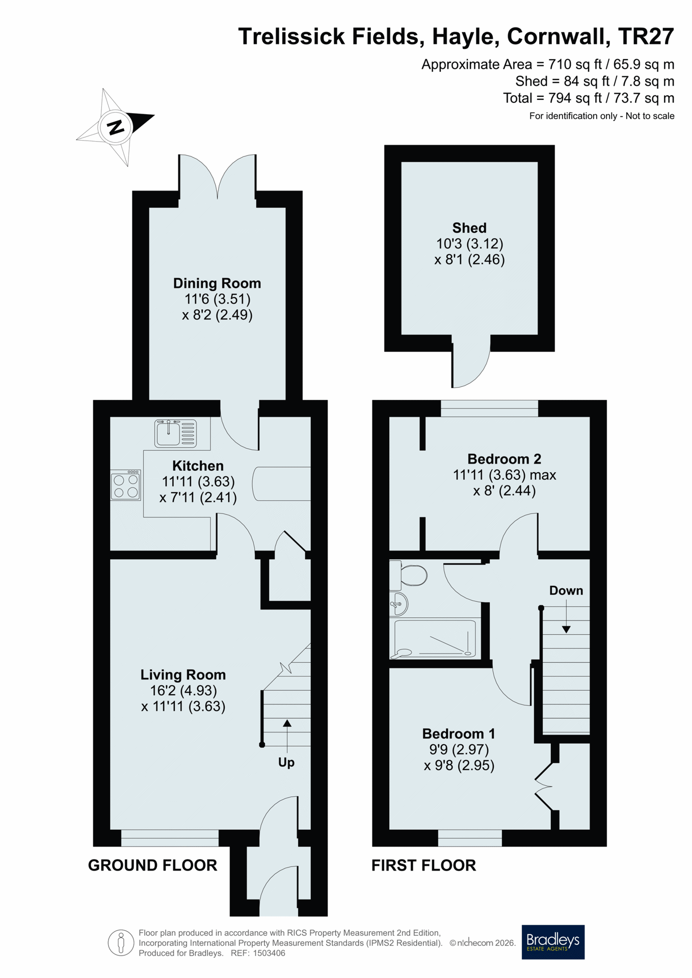 54 Trelissick Fields, Hayle Cornwall, Cornwall floorplan
