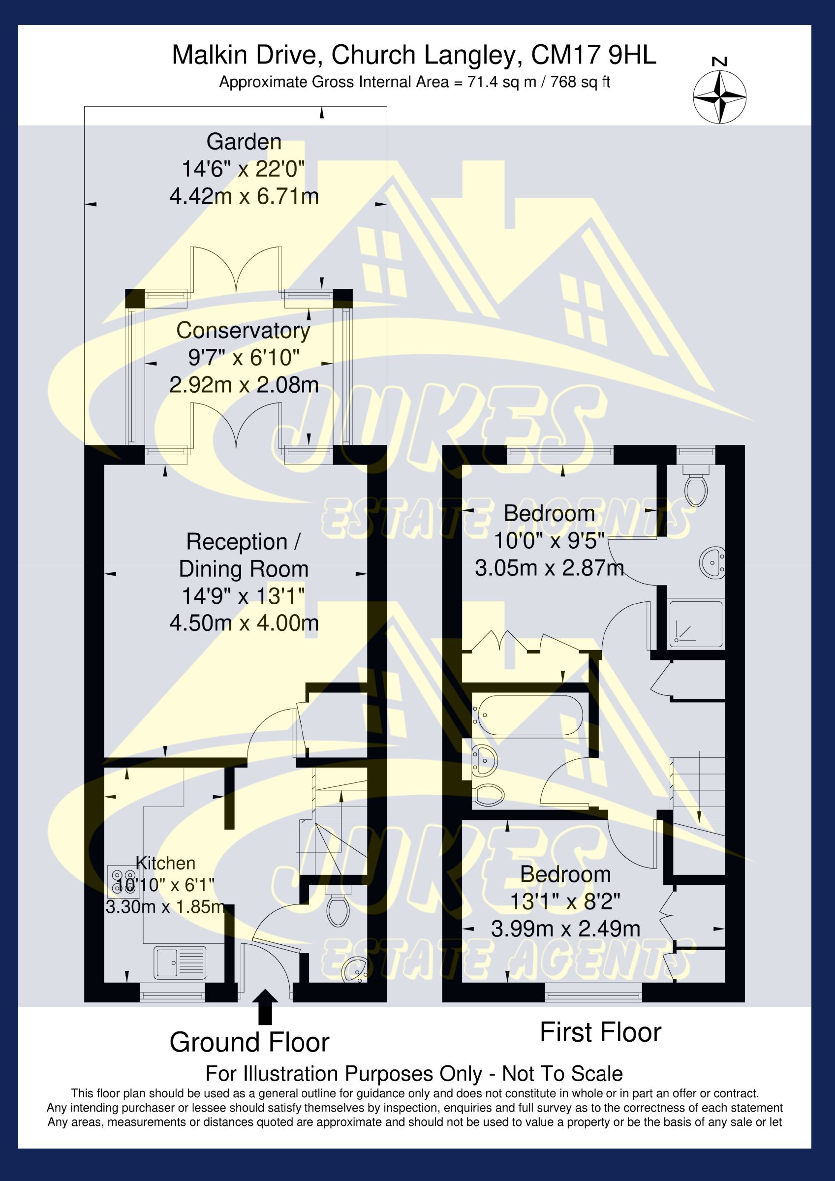 162 Malkin Drive, Harlow floorplan