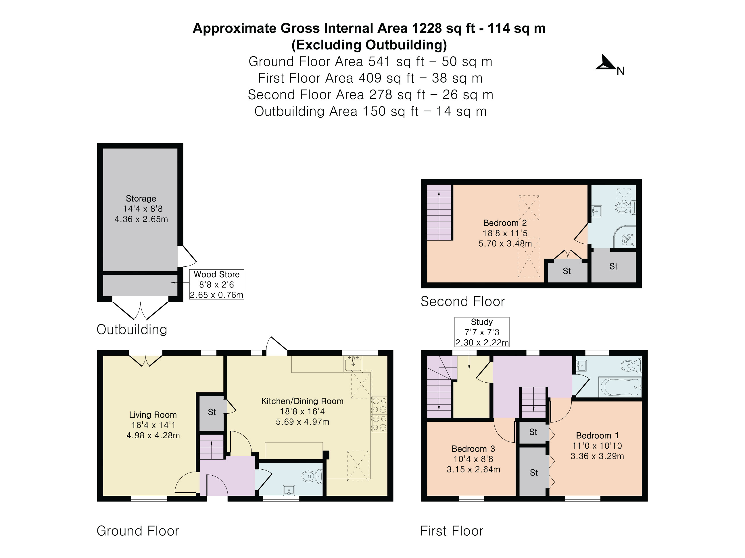 Box Cottage, 8, The Oaks, Cirencester floorplan