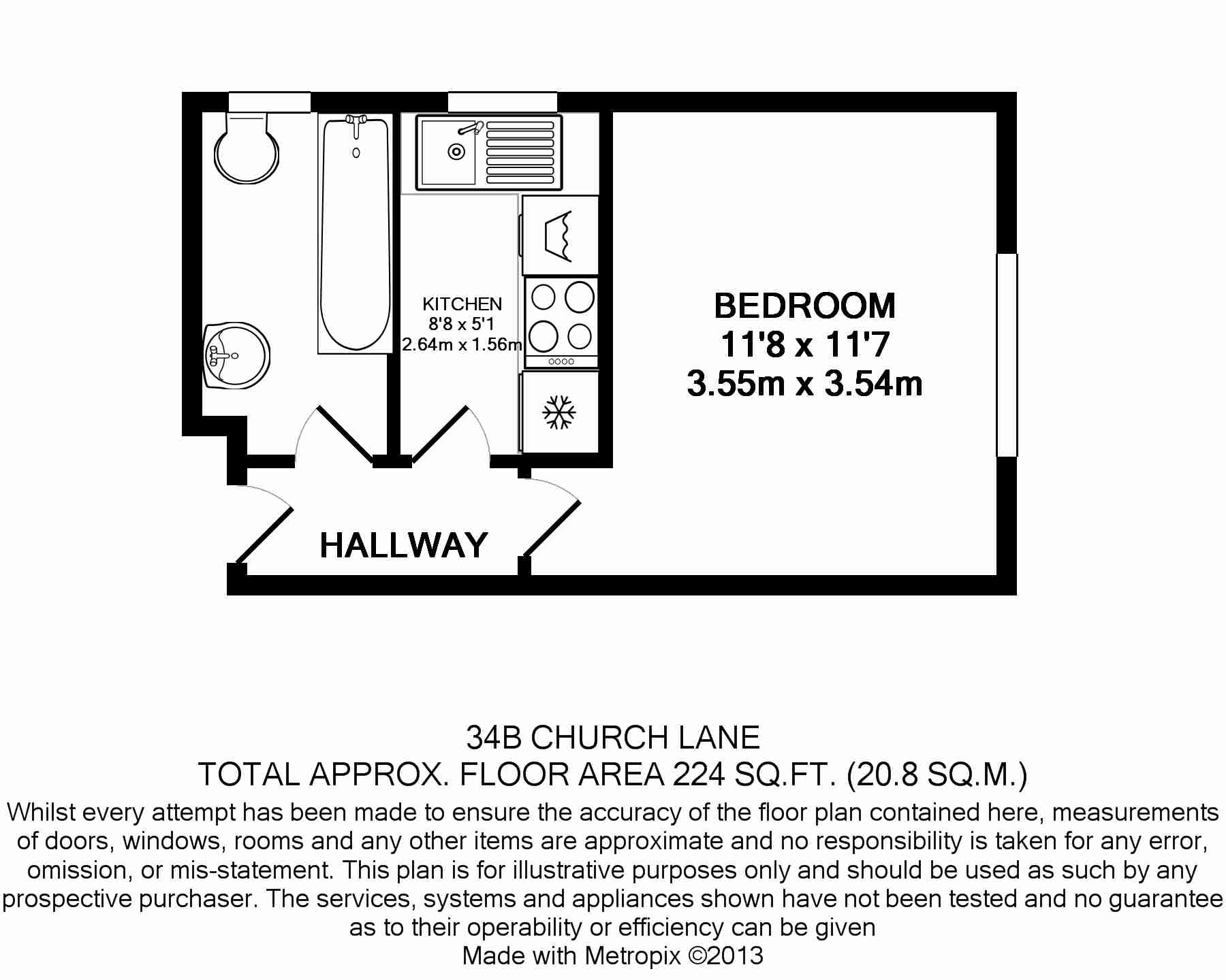 34B Church Lane, Hornsey, London floorplan