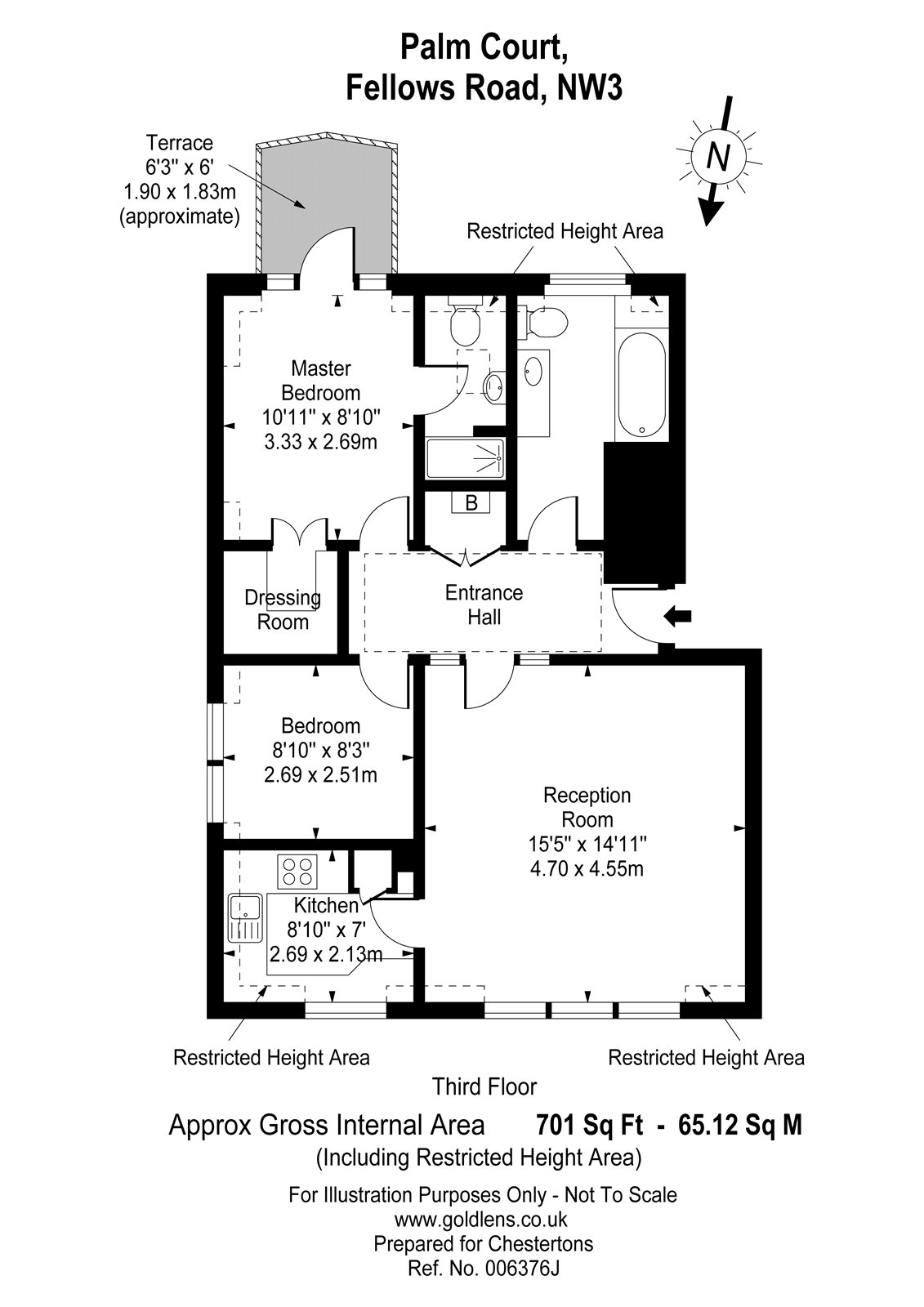 2 Bedrooms Flat to rent in Palm Court, 11-13 Fellows Road, Belsize Park, London NW3