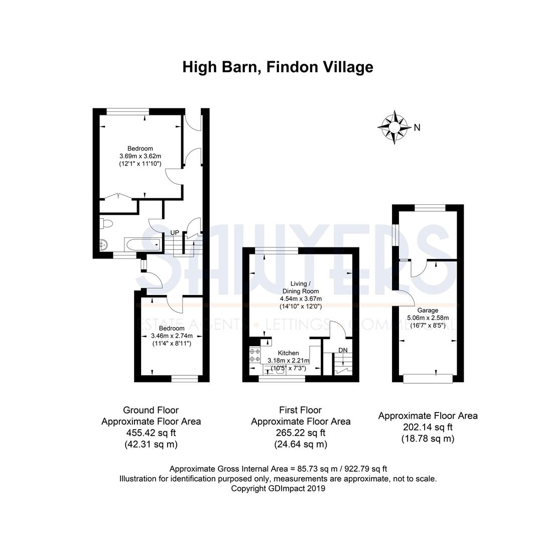 2 Bedrooms Terraced house for sale in High Barn, Findon, Worthing BN14