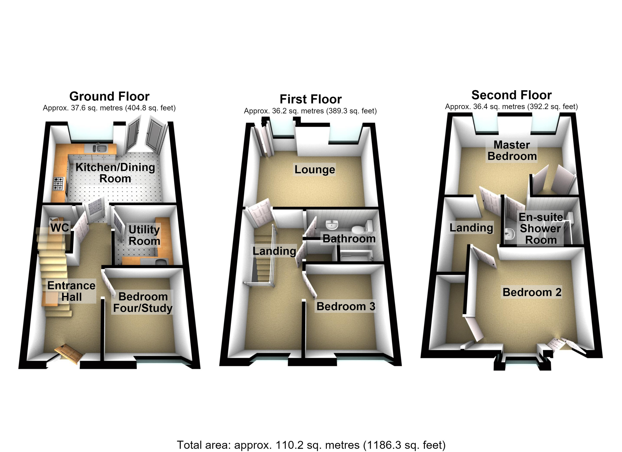 10 Cyfarthfa Mews, Merthyr Tydfil floorplan