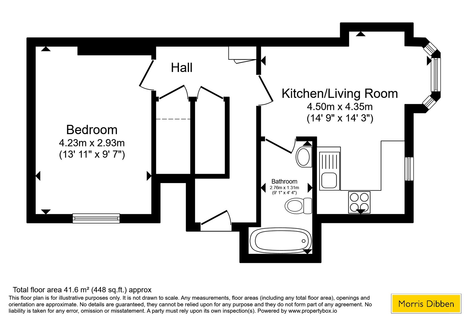 Flat 5, Holyrood Chambers, 125A, High Street, Hampshire floorplan