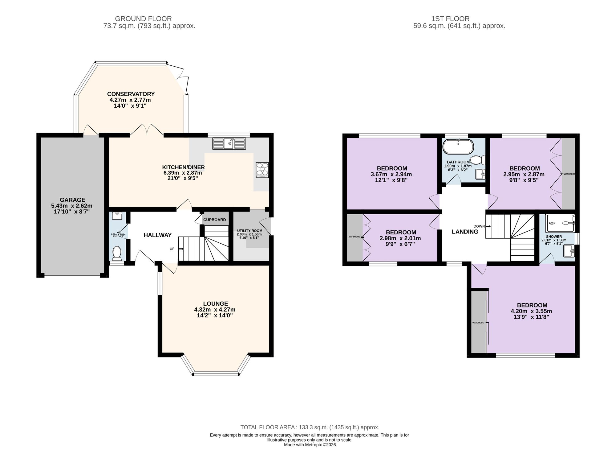 2 Windflower Drive, Leyland floorplan