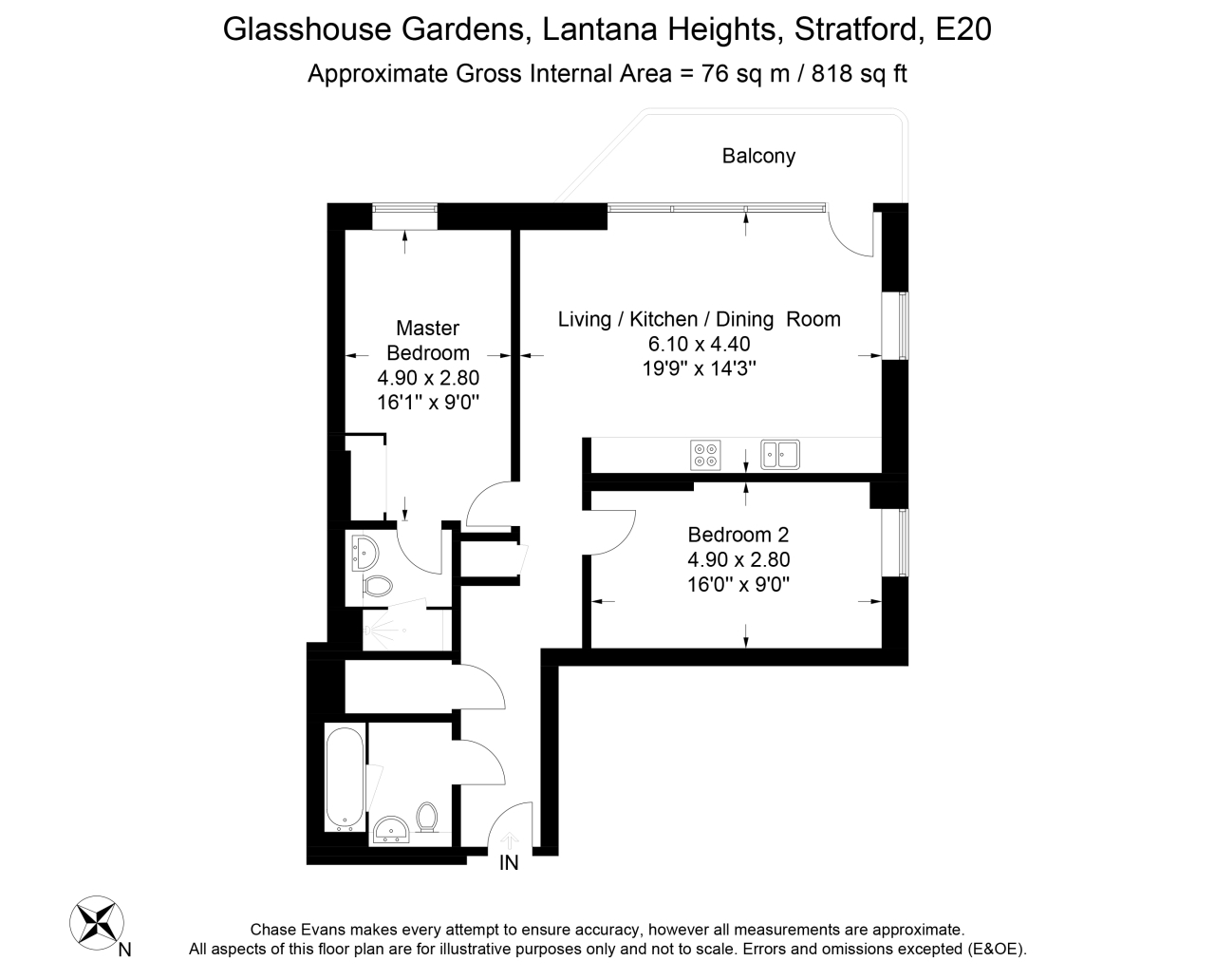 Glasshouse Gardens, London floorplan