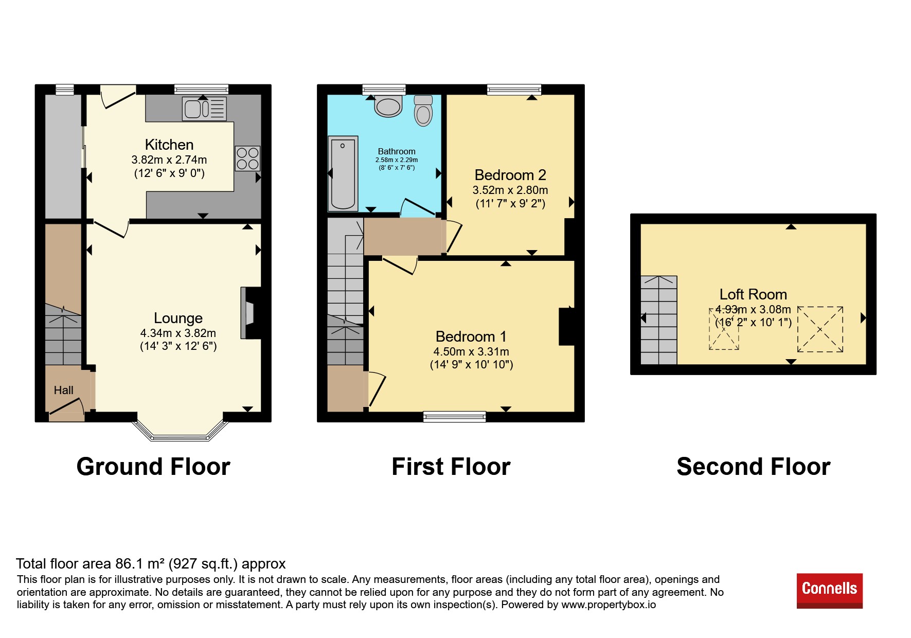 38, Pitt Street, Stafford floorplan